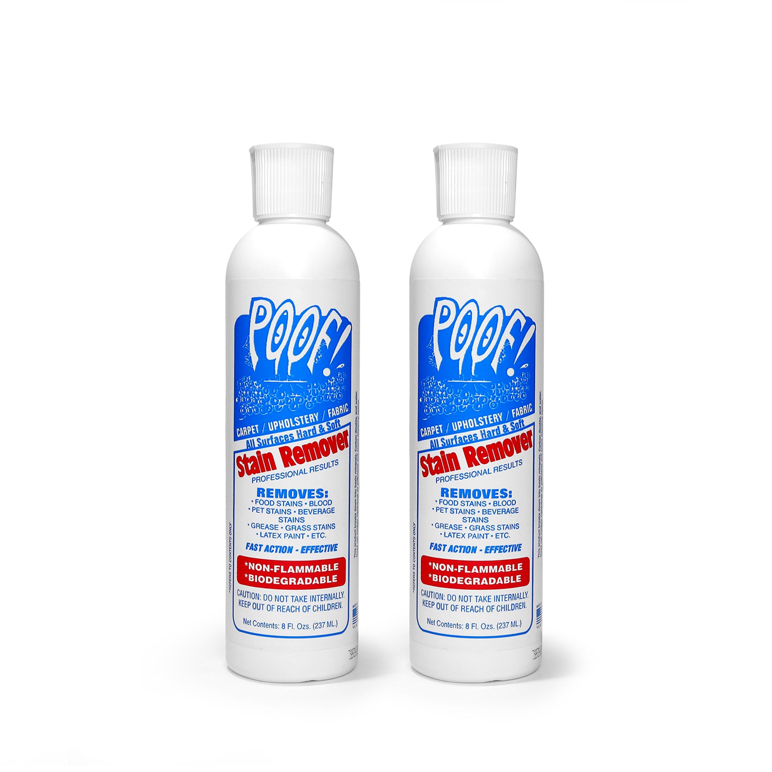 Poof Stain Remover,  8oz bottle Twin Pack